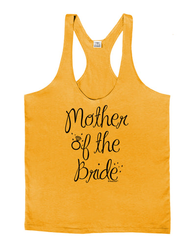 Mother of the Bride - Diamond Mens String Tank Top-Men's String Tank Tops-LOBBO-Gold-Small-Davson Sales