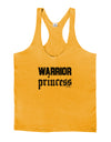 Warrior Princess Script Mens String Tank Top-Men's String Tank Tops-LOBBO-Gold-Small-Davson Sales