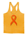 Leukemia Awareness Ribbon - Orange Mens String Tank Top-Men's String Tank Tops-LOBBO-Gold-Small-Davson Sales