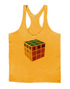 Autism Awareness - Cube Color Mens String Tank Top-Men's String Tank Tops-LOBBO-Gold-Small-Davson Sales