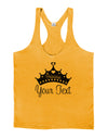 Personalized Princess -Name- Design Mens String Tank Top-Men's String Tank Tops-LOBBO-Gold-Small-Davson Sales