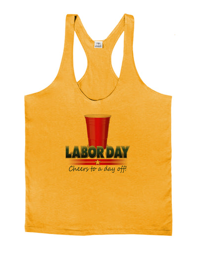 Labor Day - Cheers Mens String Tank Top-Men's String Tank Tops-LOBBO-Gold-Small-Davson Sales