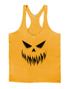 Scary Evil Jack O' Lantern Pumpkin Face Mens String Tank Top-Men's String Tank Tops-LOBBO-Gold-Small-Davson Sales