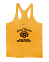 Police Officer - Superpower Mens String Tank Top-Men's String Tank Tops-LOBBO-Gold-Small-Davson Sales