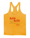 Love Isn't Love Until You Give It Away - Color Mens String Tank Top-Men's String Tank Tops-LOBBO-Gold-Small-Davson Sales