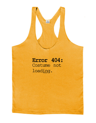 Error 404 Costume Distressed Mens String Tank Top-Men's String Tank Tops-LOBBO-Gold-Small-Davson Sales