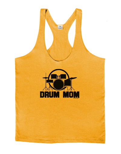 Drum Mom - Mother's Day Design Mens String Tank Top-Men's String Tank Tops-LOBBO-Gold-Small-Davson Sales