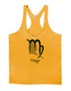 Virgo Symbol Mens String Tank Top-Men's String Tank Tops-LOBBO-Gold-Small-Davson Sales