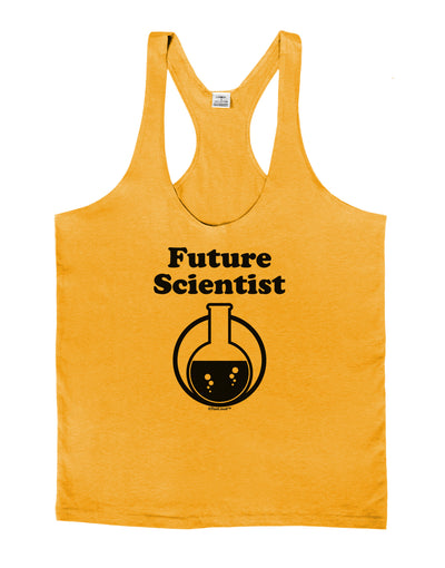 Future Scientist Mens String Tank Top-Men's String Tank Tops-LOBBO-Gold-Small-Davson Sales