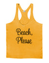 Beach Please Mens String Tank Top-Men's String Tank Tops-LOBBO-Gold-Small-Davson Sales