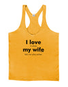 I Love My Wife - Poker Mens String Tank Top-Men's String Tank Tops-LOBBO-Gold-Small-Davson Sales