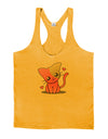 Kawaii Kitty Mens String Tank Top-Men's String Tank Tops-LOBBO-Gold-Small-Davson Sales