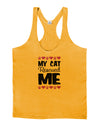 My Cat Rescued Me Mens String Tank Top-Men's String Tank Tops-LOBBO-Gold-Small-Davson Sales