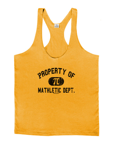 Mathletic Department Distressed Mens String Tank Top by TooLoud-LOBBO-Gold-Small-Davson Sales