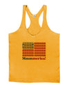 American Breakfast Flag - Bacon and Eggs - Mmmmerica Mens String Tank Top-Men's String Tank Tops-LOBBO-Gold-Small-Davson Sales