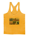 Palm Springs Square Collage Mens String Tank Top-Men's String Tank Tops-LOBBO-Gold-Small-Davson Sales