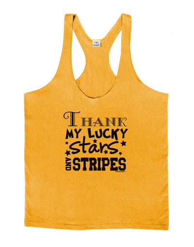 Thank My Lucky Stars and Stripes Mens String Tank Top by TooLoud-LOBBO-Gold-Small-Davson Sales