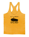 Sleep When Dead Coffin Mens String Tank Top-Men's String Tank Tops-LOBBO-Gold-Small-Davson Sales