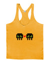 8-Bit Skull Love - Boy and Boy Mens String Tank Top-Men's String Tank Tops-LOBBO-Gold-Small-Davson Sales