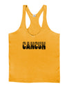 Cancun Mexico - Cinco de Mayo Mens String Tank Top-Men's String Tank Tops-LOBBO-Gold-Small-Davson Sales