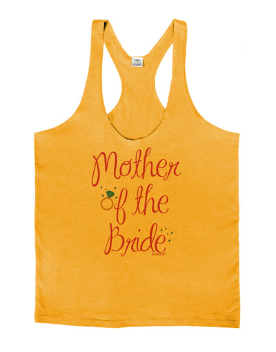 Mother of the Bride - Diamond - Color Mens String Tank Top-Men's String Tank Tops-LOBBO-Gold-Small-Davson Sales