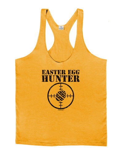Easter Egg Hunter Distressed Mens String Tank Top by TooLoud-LOBBO-Gold-Small-Davson Sales