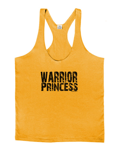 Warrior Princess Black and White Mens String Tank Top-Men's String Tank Tops-LOBBO-Gold-Small-Davson Sales