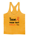 Personalized Team -Name- Breast Cancer Walk - Walking for a Cure Mens String Tank Top-Men's String Tank Tops-LOBBO-Gold-Small-Davson Sales