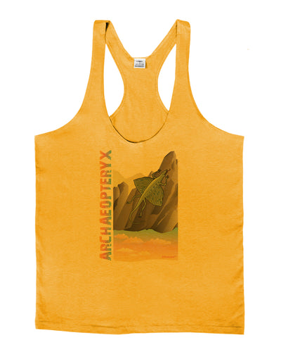 Archaopteryx - With Name Mens String Tank Top by TooLoud-LOBBO-Gold-Small-Davson Sales