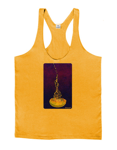 Solo Jellyfish Watercolor Mens String Tank Top-Men's String Tank Tops-LOBBO-Gold-Small-Davson Sales