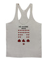 Pixel Heart Invaders Design Mens String Tank Top-Men's String Tank Tops-LOBBO-Light-Gray-Small-Davson Sales