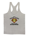 Personal Trainer - Superpower Mens String Tank Top-Men's String Tank Tops-LOBBO-Light-Gray-Small-Davson Sales