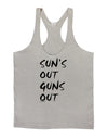 Suns Out Guns Out Mens String Tank Top-Men's String Tank Tops-LOBBO-Light-Gray-Small-Davson Sales