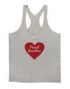 Proud Grandma Heart Mens String Tank Top-Men's String Tank Tops-LOBBO-Light-Gray-Small-Davson Sales