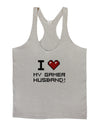 I Heart My Gamer Husband Mens String Tank Top-Men's String Tank Tops-LOBBO-Light-Gray-Small-Davson Sales