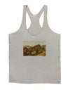 Arizona Mountains Watercolor Mens String Tank Top-Men's String Tank Tops-LOBBO-Light-Gray-Small-Davson Sales