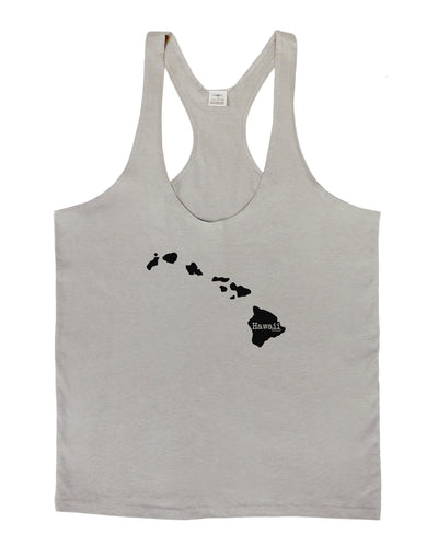 Hawaii - United States Shape Mens String Tank Top by TooLoud