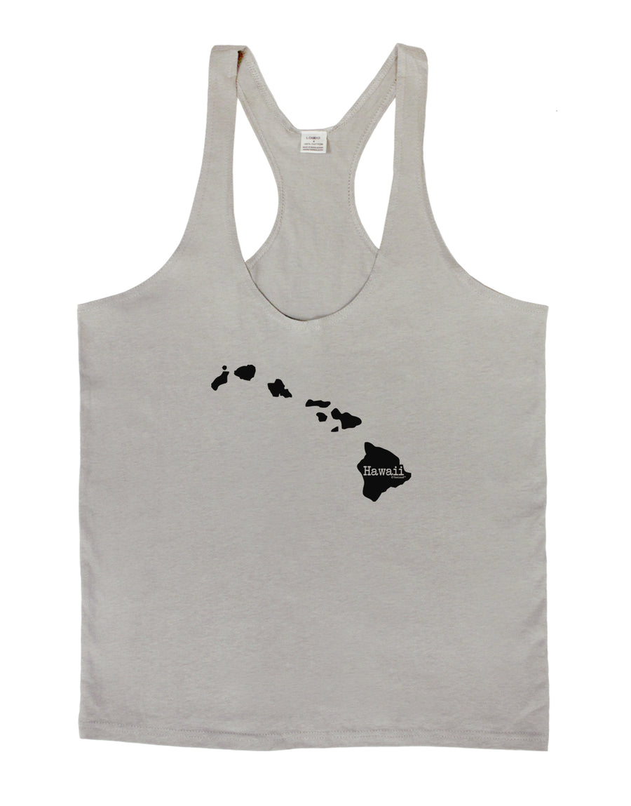 Hawaii - United States Shape Mens String Tank Top by TooLoud-LOBBO-White-Small-Davson Sales