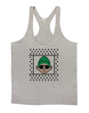 Cool Elf Christmas Sweater Mens String Tank Top-Men's String Tank Tops-LOBBO-Light-Gray-Small-Davson Sales