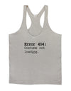 Error 404 Costume Mens String Tank Top-Men's String Tank Tops-LOBBO-Light-Gray-Small-Davson Sales