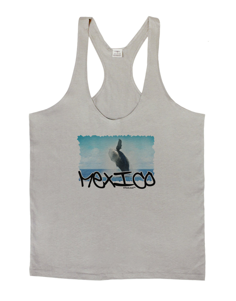 Mexico - Whale Watching Cut-out Mens String Tank Top-Men's String Tank Tops-LOBBO-White-Small-Davson Sales