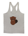 Cute Beaver Mens String Tank Top-Men's String Tank Tops-LOBBO-Light-Gray-Small-Davson Sales