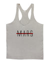 Planet Mars Text Only Mens String Tank Top-Men's String Tank Tops-LOBBO-Light-Gray-Small-Davson Sales