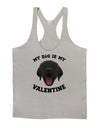 My Dog is my Valentine Black Mens String Tank Top-Men's String Tank Tops-LOBBO-Light-Gray-Small-Davson Sales