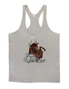 Taurus Color Illustration Mens String Tank Top-Men's String Tank Tops-LOBBO-Light-Gray-Small-Davson Sales