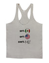 Mexican American 100 Percent Me Mens String Tank Top-Men's String Tank Tops-LOBBO-Light-Gray-Small-Davson Sales