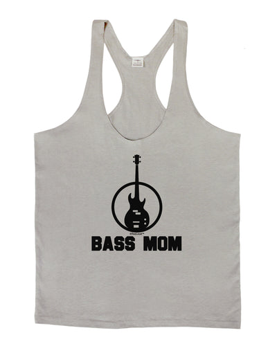 Bass Mom - Mother's Day Design Mens String Tank Top-Men's String Tank Tops-LOBBO-Light-Gray-Small-Davson Sales