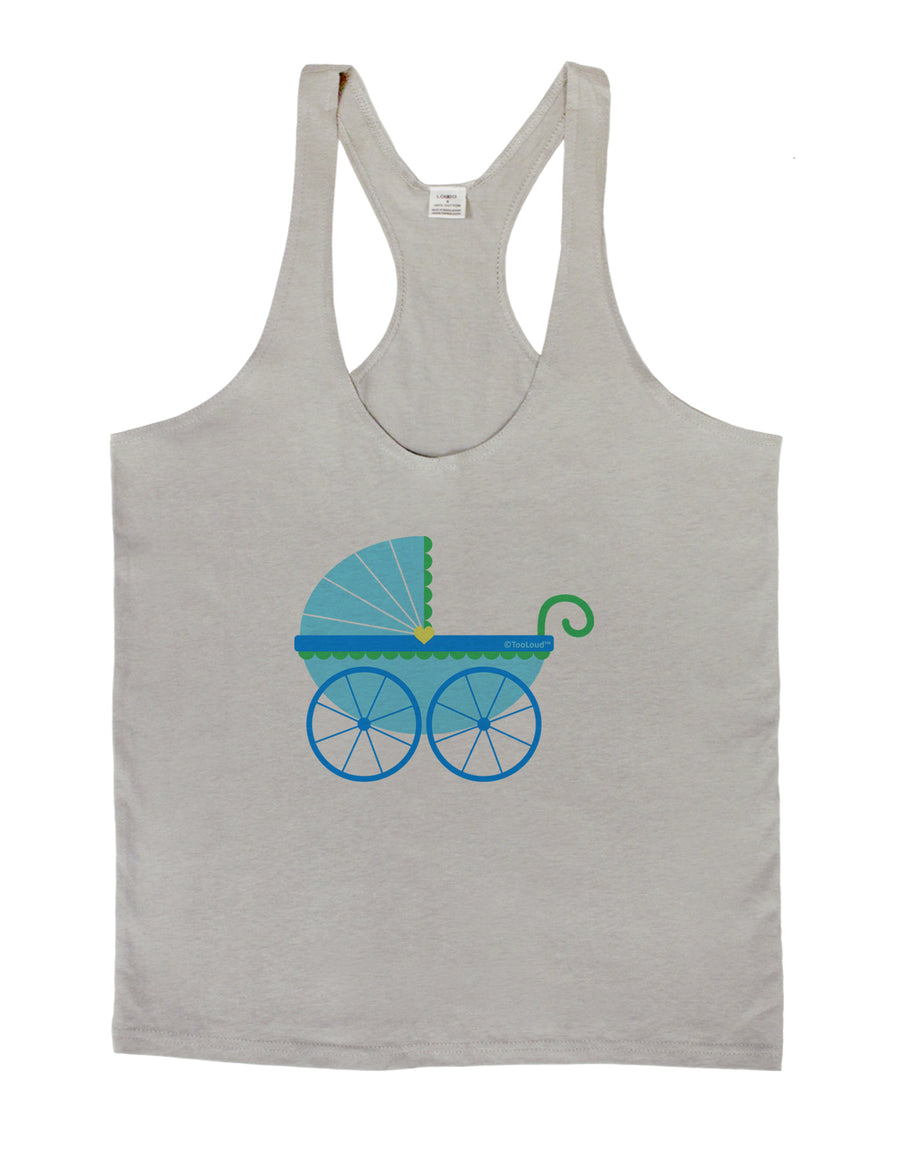 Baby Boy Carriage Mens String Tank Top-Men's String Tank Tops-LOBBO-White-Small-Davson Sales