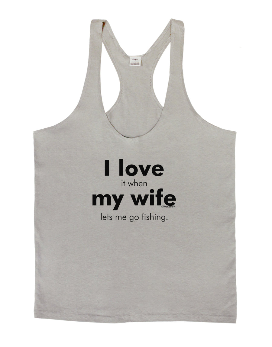 I Love My Wife - Fishing Mens String Tank Top-Men's String Tank Tops-LOBBO-White-Small-Davson Sales