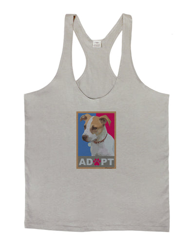 Adopt Cute Puppy Cat Adoption Mens String Tank Top-Men's String Tank Tops-LOBBO-Light-Gray-Small-Davson Sales